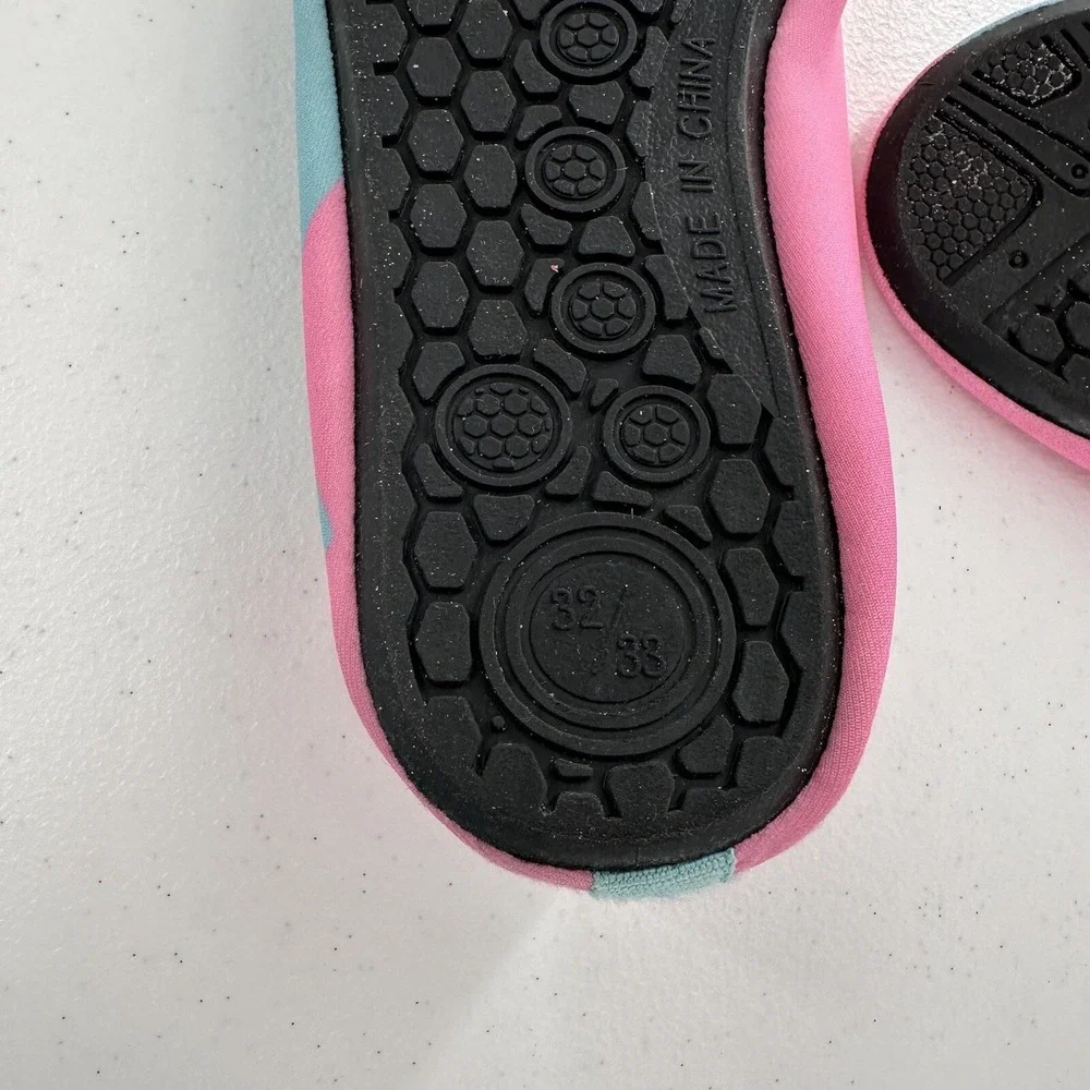 Water Swim Shoes 2-3 Girls Youth pink blue whale‎ lake sports outdoor 8.5